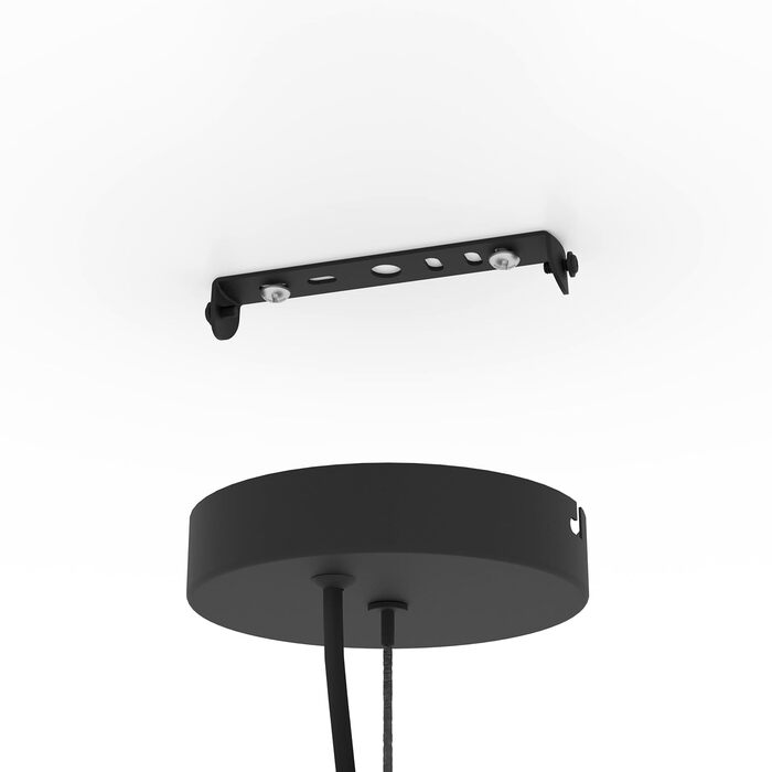 Підвісний світильник EGLO Gaetano 1, підвісний світильник для обіднього столу, металевий світильник для їдальні в чорному та золотому кольорах, цоколь E27, (чорний, пісочного кольору, Ø 53,5 см)