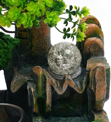 Декоративний фонтанчик для дому та офісу: міні-фонтан, вологостійний орнамент для медитації та декору