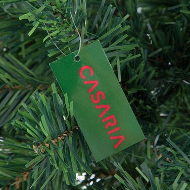 Штучна Різдвяна ялинка Casaria з металевою підставкою 350 наконечників швидка збірка Різдвяний Різдвяний декор ялинка Різдвяна ялинка ПВХ (зелений, 240 см)