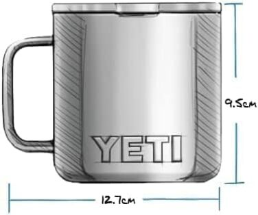 Чашка YETI Rambler, нержавіюча сталь, 14 унцій (414 мл) (нержавіюча сталь)