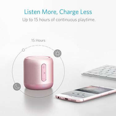 Портативна Bluetooth колонка Anker Soundcore Mini (рожева) з FM радіо та 15 годинами роботи