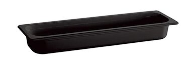 Контейнер APS 84308 GN 2/4, 53x16,2 см, глибина 100 мм, 4,3 л, меламін, чорний