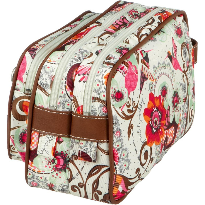 Кишенькова косметичка Oilly Summer Birds OCB9114, жіноча косметичка, 28x116.5 біла