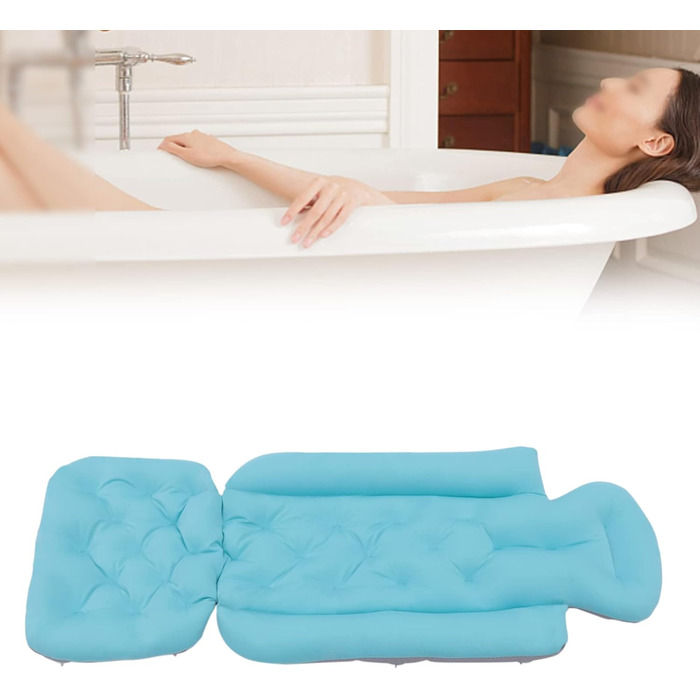 Подушка для ванни Ganzkörper, підтримка спини, дихаючий аксесуар для ванни. Підходить для голови, ніг та плечей, забезпечує комфорт та розслаблення у ванні.