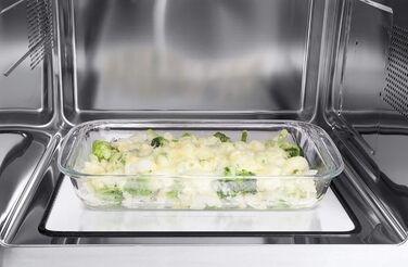 Мікрохвильова піч CASO MI 30 Ceramic Inverter, 30 л, 1000 Вт, нержавіюча сталь, срібляста - Переможець тесту Haus & Garten