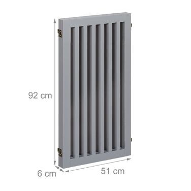 Захисний бар'єр Relaxdays сірого кольору, 92 см