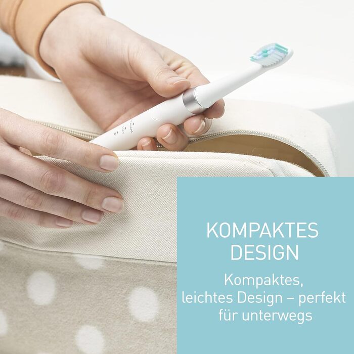 Електрична зубна щітка Panasonic EW-DM81-K503: звукова вібрація, 2 режими чищення, біла, з додатковою насадкою