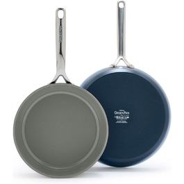 Набір сковорідок GreenPan GP5: керамічне покриття, антипригарні, 24.1 та 27.9 см, 2 шт.