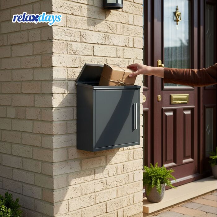 Скріпка Relaxdays - Металева поштова скринька