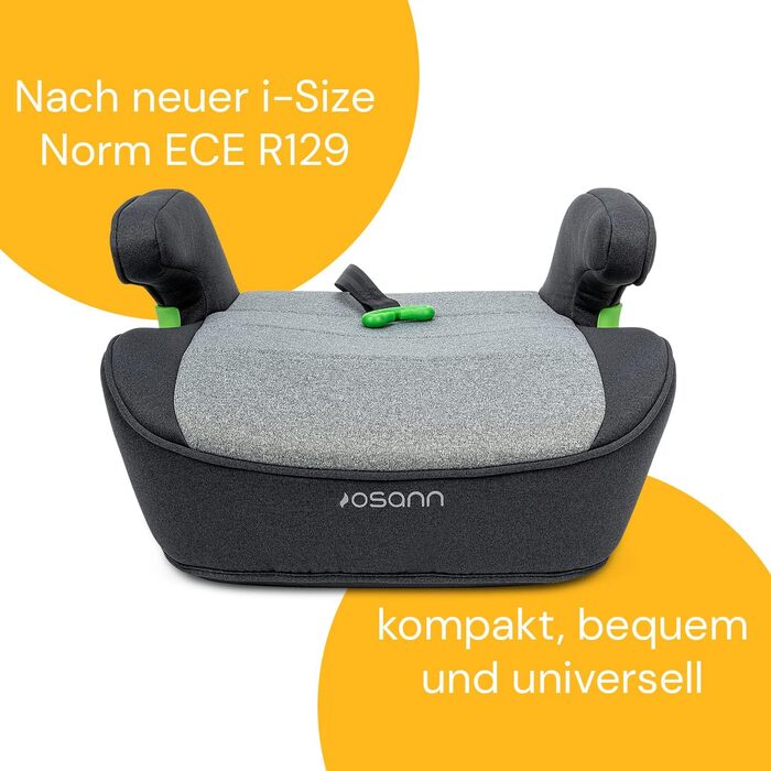 Автокрісло Osann Lux Isofix (126-150 см) Universe Grey i-Size - Підвищення з Isofix, зручне та безпечне для дітей