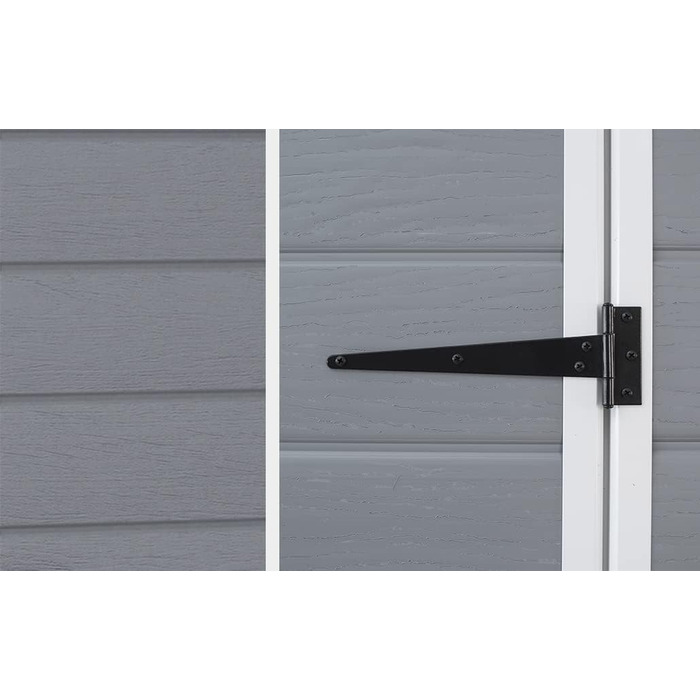 Сарай садовий Keter Manor 4x3 сірий, пластиковий, для дачі, 128x94x196 см