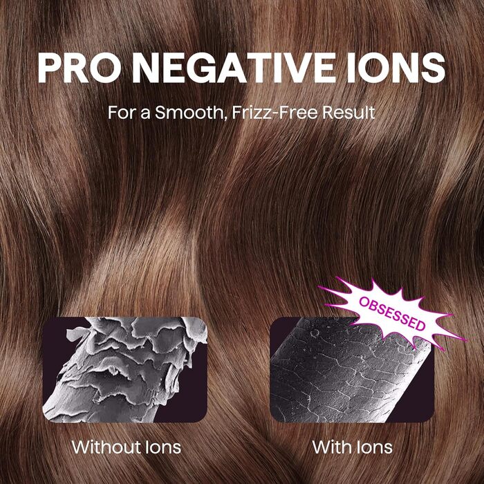 Високошвидкісний фен для волосся Wavytalk TURBLOW PRO з дифузором, 110 000 об/хв, з іонною функцією для зменшення пошкоджень та гладкості, Рожевий