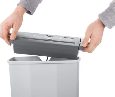 Шредер Dahle PaperSAFE PS 140: Партійний різак, без масла, 12 л, сірий (6 аркушів, P2)