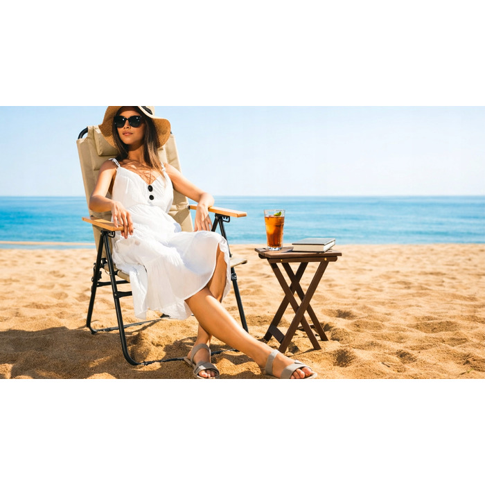 Міцний та зручний металевий садовий стілець для тераси та двору