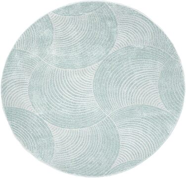 Передпокій - 80x300см - Однотонна вітальня Однотонний круговий візерунок Сучасні декоративні килими М'які килими для спальні (200 см круглі, зелені)