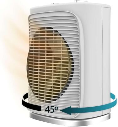 Електричний обігрівач Cecotec ReadyWarm 2050 Max Force Rotate - 2000 Вт, обертання 65°, 3 режими, термостат, 20 м²