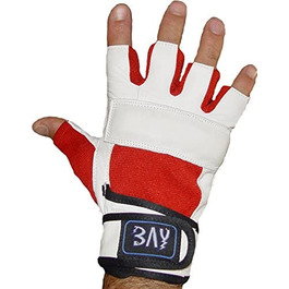 Рукавички BAY Orbit з натуральної шкіри, боксерські Рукавички, боксерські рукавички, білі, червоні, розмір S-M-L-XL-XXL