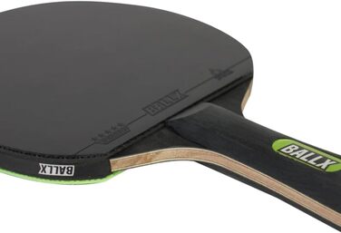 Ракетки для настільного тенісу BallX Pro Carbon з сумкою 2 шт чорно-зелені