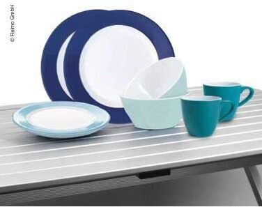 Меламіновий посуд Harmony 16 шт. на 4 персони, гармонійні відтінки синього, похідний посуд (9329917183)