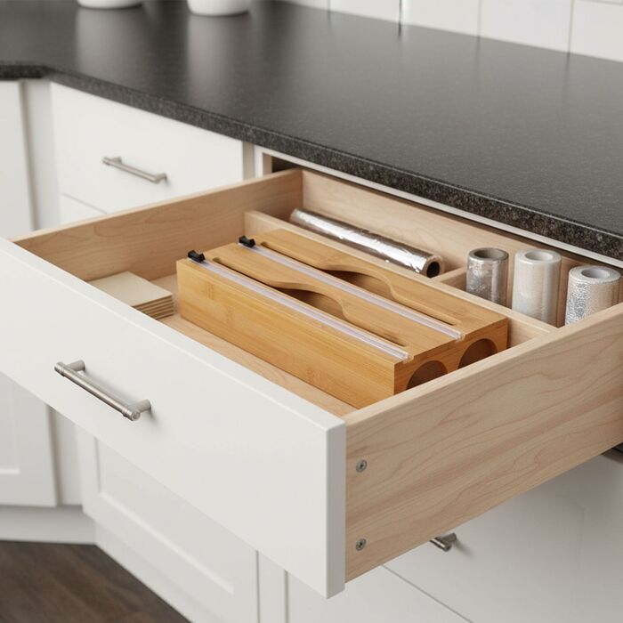 Диспенсер для харчової плівки Relaxdays з бамбука