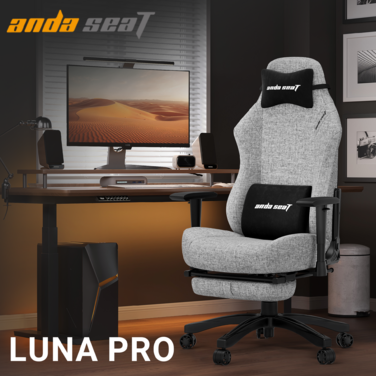Крісло ігрове Anda Seat Luna Pro Gray Fabric Size L
