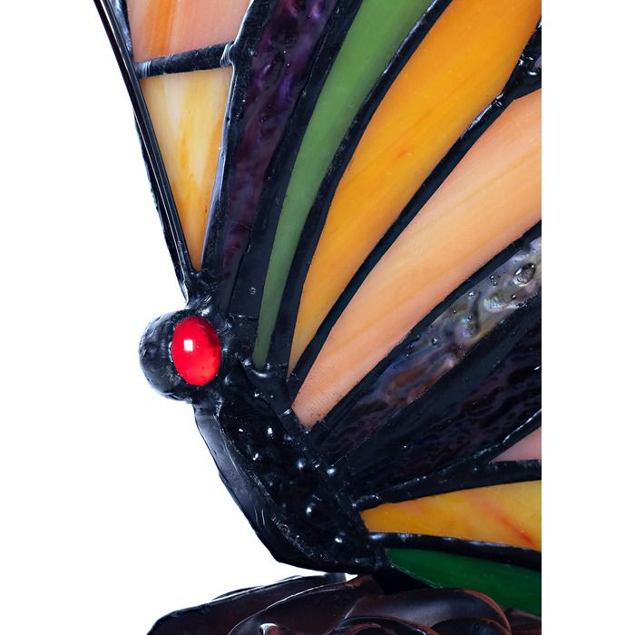 Настільна лампа Birendy в стилі Тіффані 40х30 см метелик-202