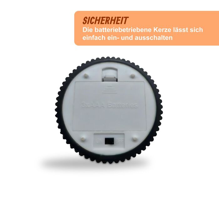 Набір з 4 LED-свічок Relaxdays, 13 см