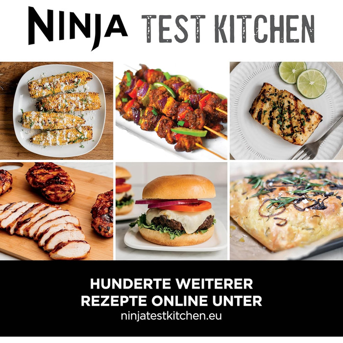 Ninja MAX 6-в-1 гриль та фритюрниця з гарячим повітрям для дому, 6 функцій приготування, об'єм 3.8 л, цифровий термометр, сірий/срібний, DG551EU