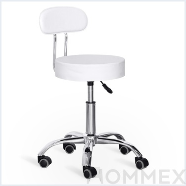 Крісло для майстра Hommex Melisa Plus White (арт. H-125 White MR)