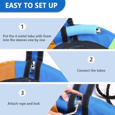 Шоукель Favuit Nestschaukel: регульована висота, Ø 110 см, для дітей та дорослих (до 227 кг)