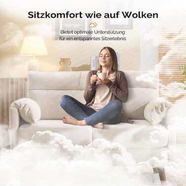 Диван Bonnlo 2-місний, компактний, 125 см, тканинний, бежевий. Зручні підлокітники, для офісу, вітальні, спальні, кабінету. Легка збірка. Льон.