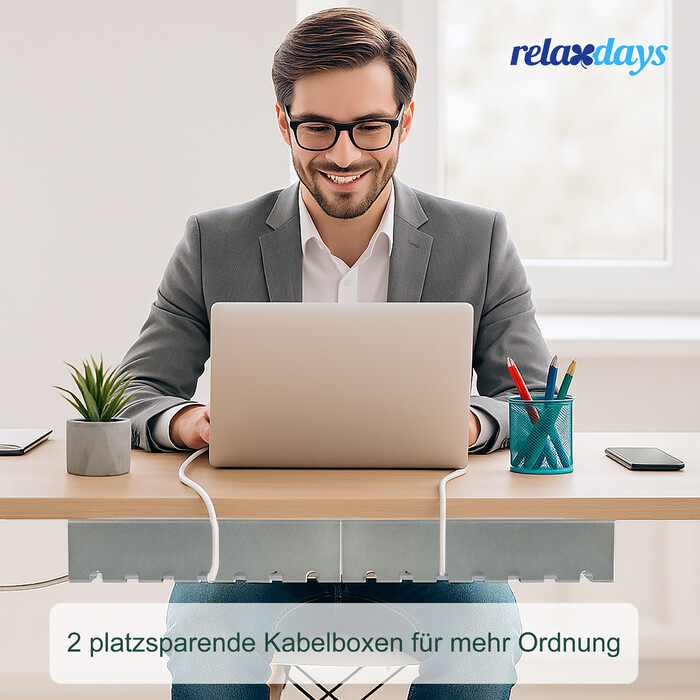 Набір кабельних органайзерів Relaxdays для столу (2 шт.)
