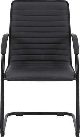 Набір з 2-х відкидних крісел Tira з штучної шкіри, чорного кольору, з м'яким сидінням