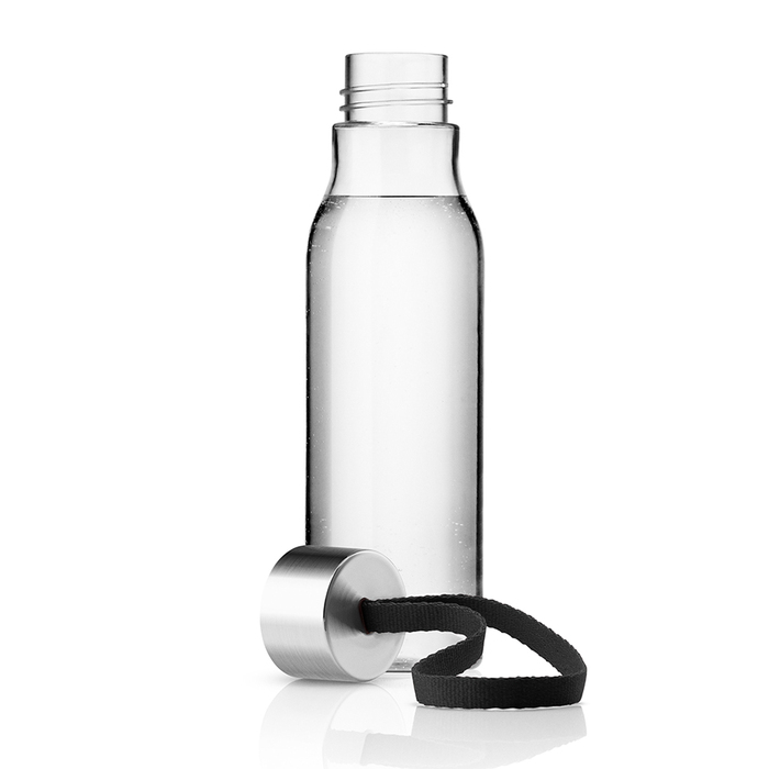Пляшка 0,5 л прозора/чорна Trinkflasche Eva Solo