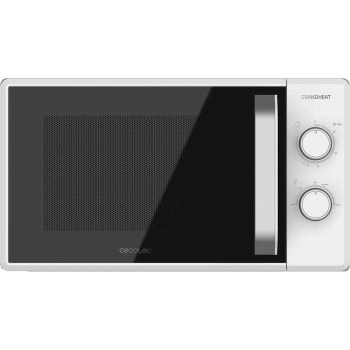 Мікрохвильова піч ProClean 3010, 20 літрів, Ready2Clean покриття, 700 Вт, 6 функцій, таймер 30 хв, режим розморожування, білий колір (20L | GrandHeat)