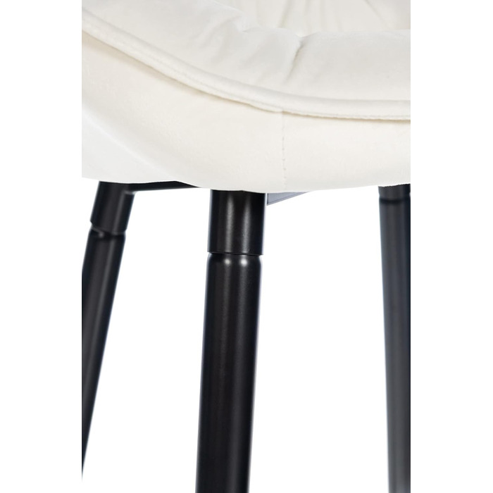 Барні стільці Gibson, 2 шт. - рожеві, з підніжкою, з велюру, для кухні/бару