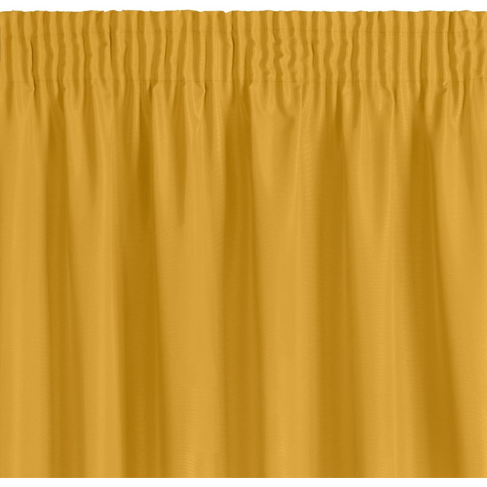 Штора Eurofirany Rita Штора жовта ука - Стрічка для скручування, сучасна, для різних кімнат