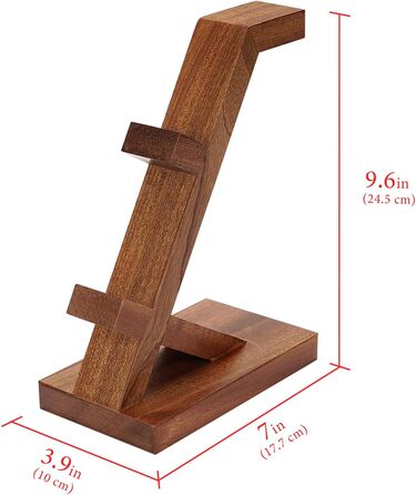 Підставка для геймпадів та навушників GEEKRIA з масиву дерева - універсальна для PS4/PS5/Xbox/Switch/8BitDo (колір: коричневий)