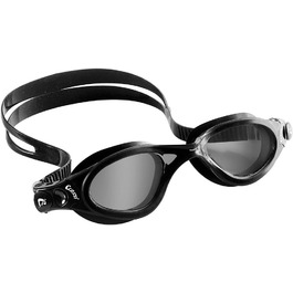 Маленькі окуляри Cressi Swim Flash Силіконові окуляри для плавання із захистом від ультрафіолету (чорні/сріблясті з тонованою лінзою)