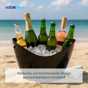 Відро Relaxdays 8 л, чорне