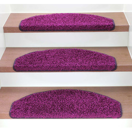 Ступеневі килимки Kettelservice-Metzker Shaggy - набір 15 шт. (кремовий)