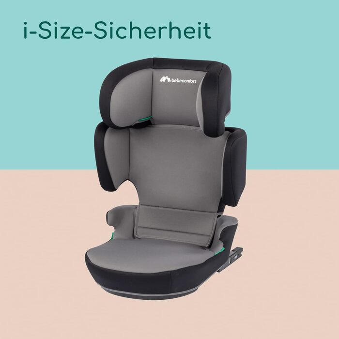 Бустер Bebeconfort Road Fix i-Size, дитяче крісло ISOFIX, дитяче крісло i-Size, від 3,5 років до 12 років, 15-36 кг, 100-150 см Road Fix i-Size Сірий туман