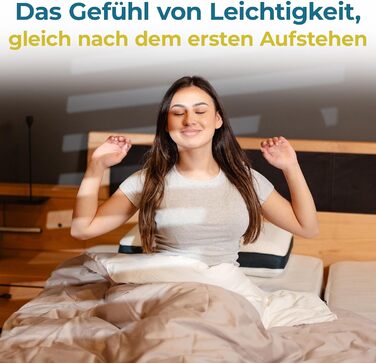 Ортопедична подушка [The Flow Pillow] з Memory Foam для шиї та спини. 2-в-1, для сну на боці та на спині. Зручна підтримка шиї, індивідуальний комфорт