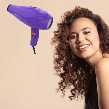 GA.MA Italy Pluma 5500 Endurance Ion Hairdryer - професійний фен з іонізацією, 2400 Вт, фіолетовий