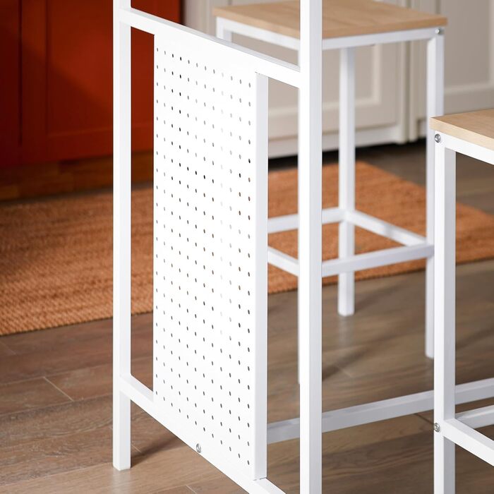 Набір барних меблів SoBuy: стіл та 2 стільці для балкона/вітальні (OGT51-WN)