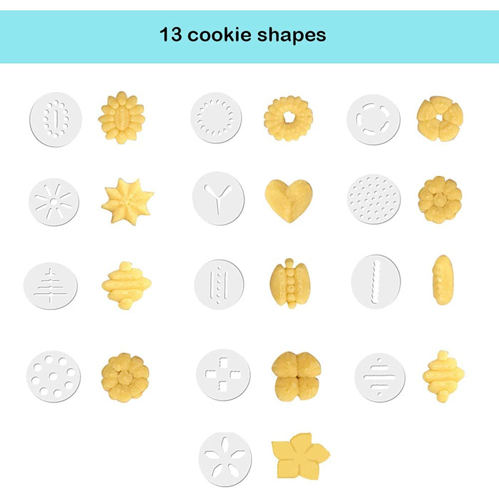 Набір для виготовлення печива ShawFly, набір для виготовлення печива і глазурі для прикраси тортів своїми руками з 13 скибочок і 6 шматочків