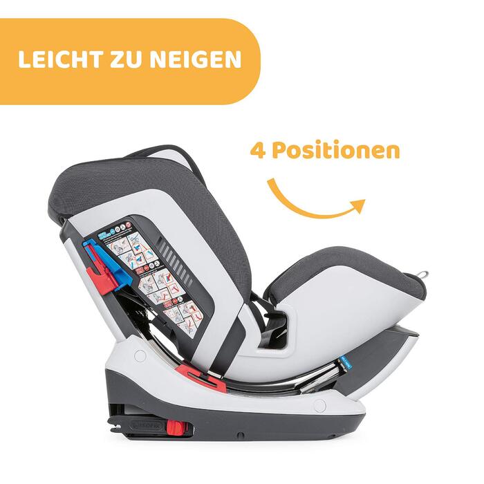 Автокрісло Chicco Seat Up 012 0-25 кг з ISOFIX, група 0/1/2 для дітей 0-6 років, зі вставкою для новонароджених, регульованим підголівником, м'якою оббивкою, Jet Black