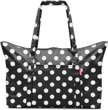 Сумка-рюкзак Reisenthel Mini Maxi Travelbag, синій, компактна та легка, Dots White