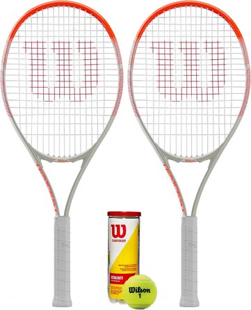 Тенісні ракетки для дорослих Wilson Federer (доступний одиночний та парний комплект) Парний розряд і м'ячі