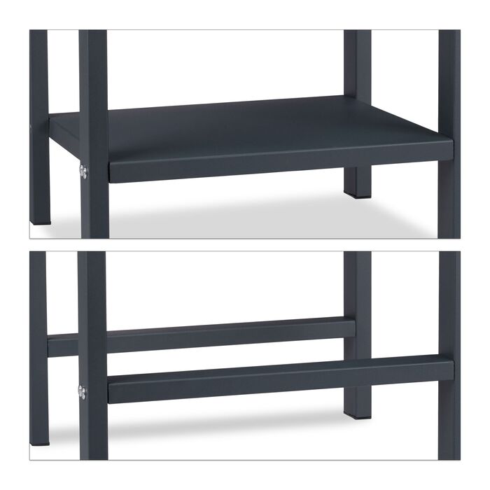 Стійка для дров Relaxdays з 2 полицями